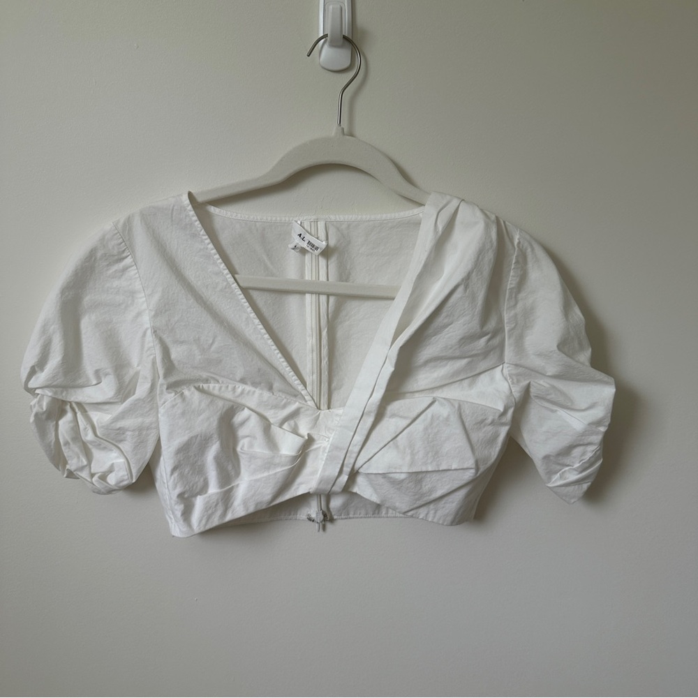 ALC cotton poplin crop top